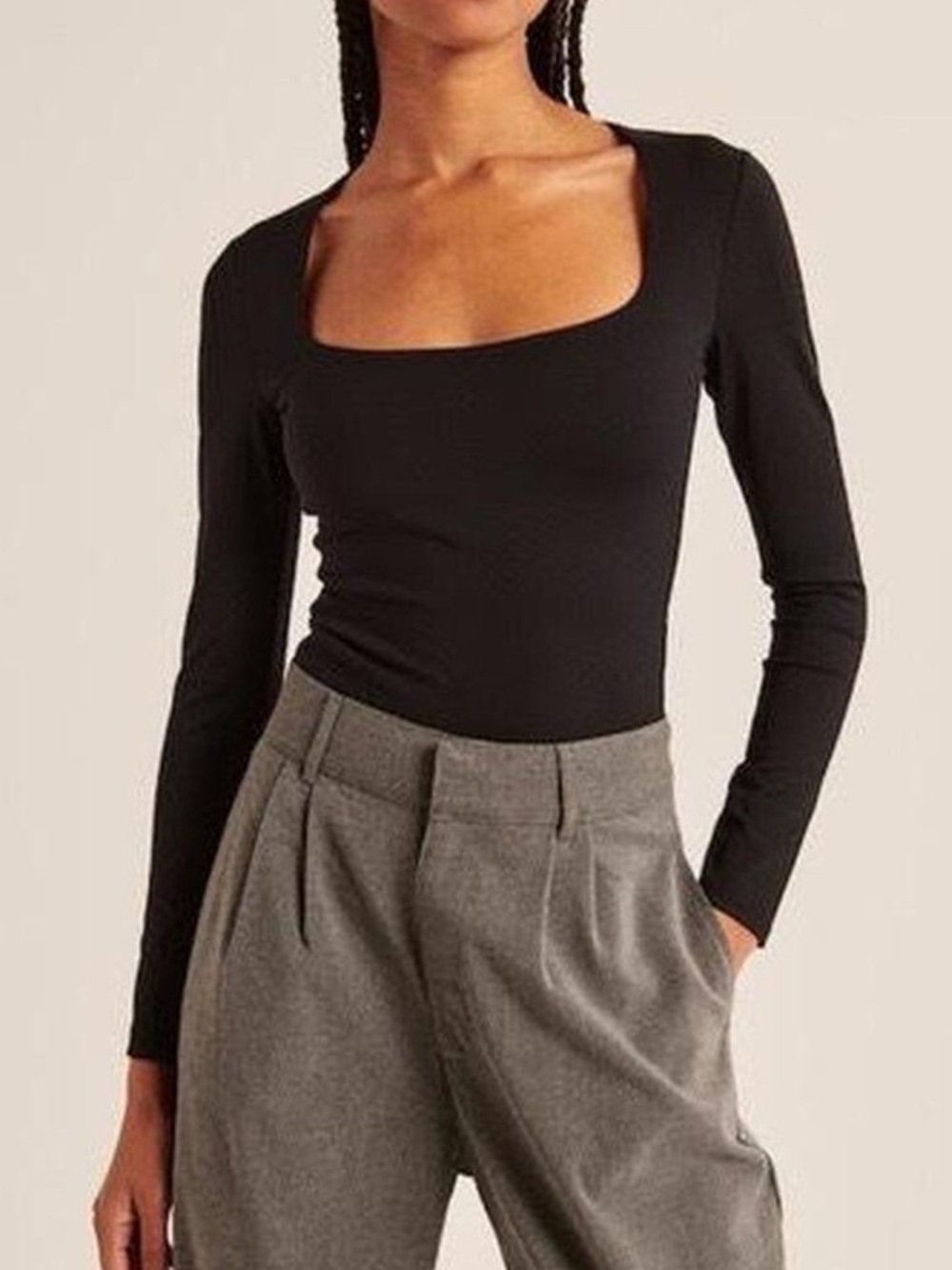 Abercrombie & Fitch Soft A&F Square Neck Bodysuit